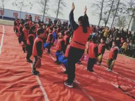 邯郸市南小留幼儿园举办第一届冬季亲子运动会